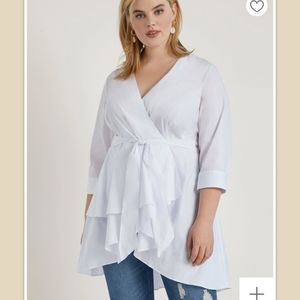 Eloquii Drama Peplum Top